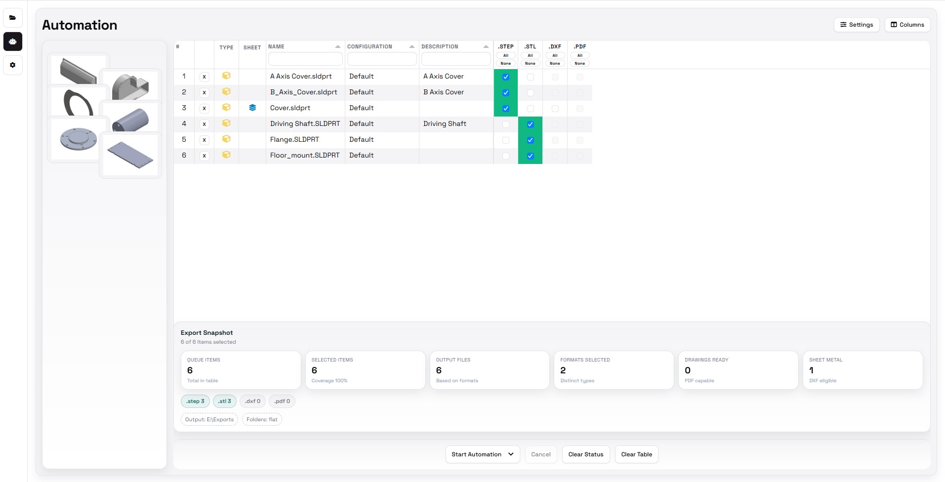 Professional Workflow for Solidworks batch export in Manufacturing